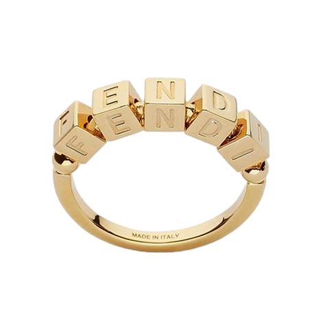 gold fendi rings|gold fendigraphy ring.